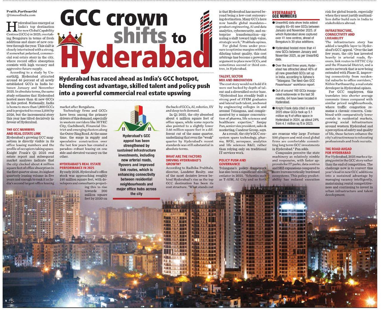 GCC Crown Shifts to Hyderabad