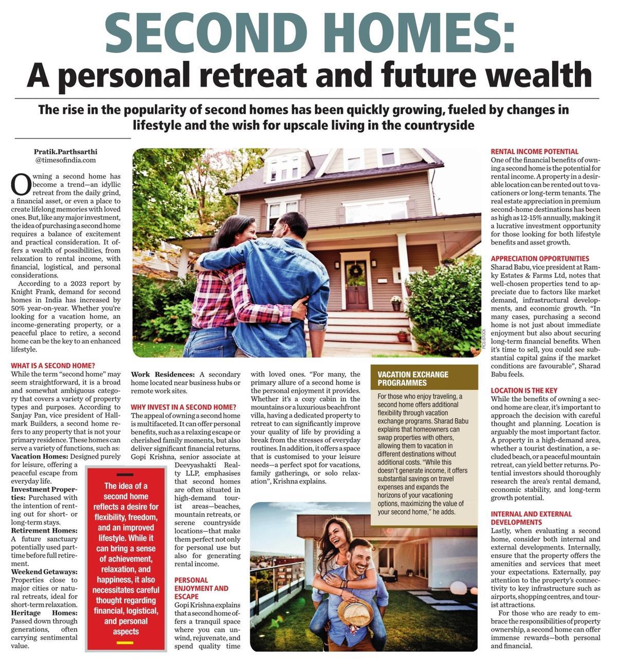 Second Homes: A Personal Retreat and Future Wealth